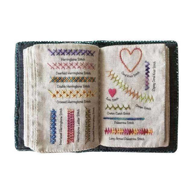 TEMU مجموعة أدوات تطريز، تتضمن كتاب إبر التطريز، إصدار من كتاب إبر التطريز لعام 2026، كتاب إبر تطريز محمول لجميع السيناريوهات، كامل مع مجموعة أدوات كاملة ودروس تعليمية