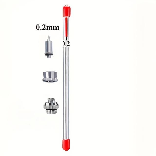 TEMU New 0.2/0.3/0.5mm Airbrush Nozzle Needle Airbrushes Spray Gun Spraying Paint Sprayer Replacement Parts Tool Accessories