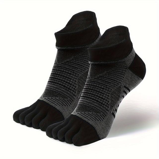 TEMU 1 Pair Of Sports Toe Socks, With Separate Toe Design, Arch Support, Quick-drying And Anti-chafing, Suitable For Outdoor Sports