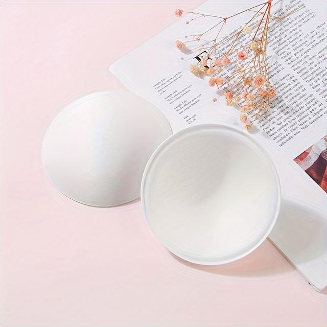 TEMU 3 Pairs Of Breast Pads Inserts Women's Thin Sports Bra Sponge Lining Pads Bra Inserts Push-up Bra Swimsuit Chest Pads