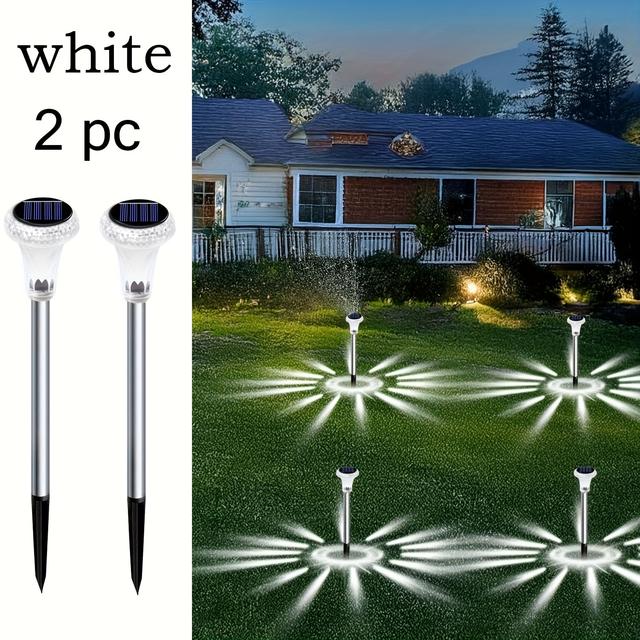 TEMU 2/4/8pcs Smart Solar Crystal Lollipop Light, , Used In Gardens, Intelligent Sensing (light Sensing) Lawns, , Door Decoration, Of , Suitable For A Of Holiday Party Decorations