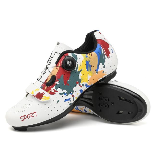 TEMU Zapatillas de Ciclismo para Hombre - Compatibles con Tacos SPD, Ideales para Bicicletas de Carretera, Entrenamiento Diario y Competiciones