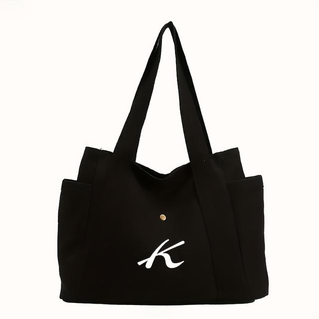 TEMU シンプルで多機能なデザインのな大容量トートバッグ - 通勤・通学・外出に最適