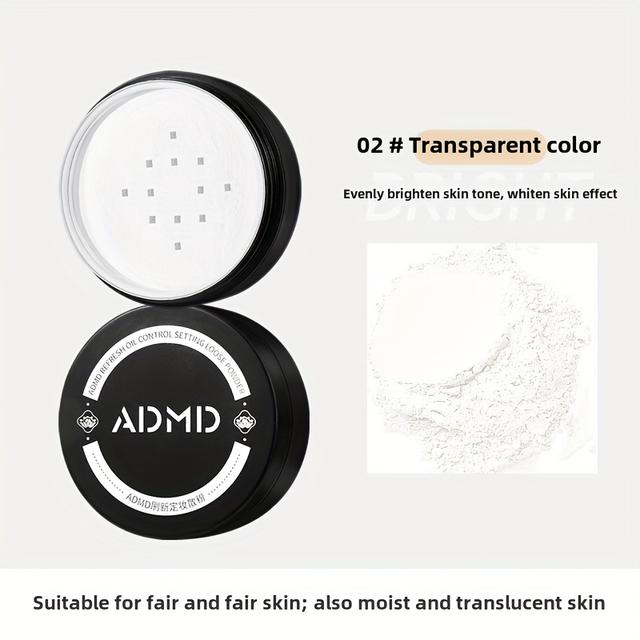 TEMU Admd's Refreshing Setting Powder Offers Long-lasting Oil Control, Waterproofing, And A Lightweight, Breathable End, Making It The For Parties