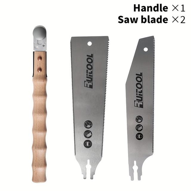 TEMU Ruitool 22-inch Japanese Pull Saw - Durable Steel, Precision Cutting Tool, Ruitool