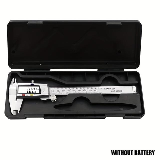 TEMU 6-inch 150mm Digital Caliper, Electronic Vernier Caliper, Metal Micrometer, Measuring Tool, Caliper