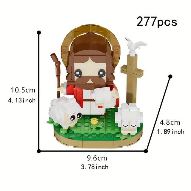 TEMU Ensemble de de construction de , jouet d' de compact avec emballage cadeau et manuel d'instructions, cadeau de Pâques innovant pour les fêtes d'anniversaire