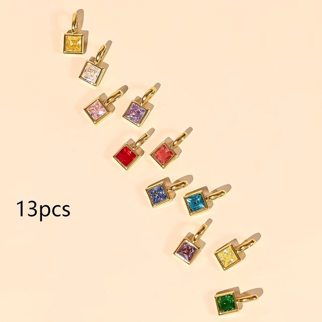 TEMU Set de accesorios para collar con números árabes/ piedras de de 11 piezas/13 piezas para hombres y mujeres