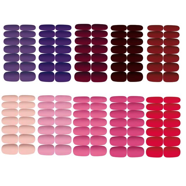 TEMU 10 Sztuk Naklejek na Paznokcie, Samoprzylepne Naklejki do Paznokci, Modne Dekoracje na Paznokcie, Błyszczące Naklejki na Paznokcie Pełne Pokrycie