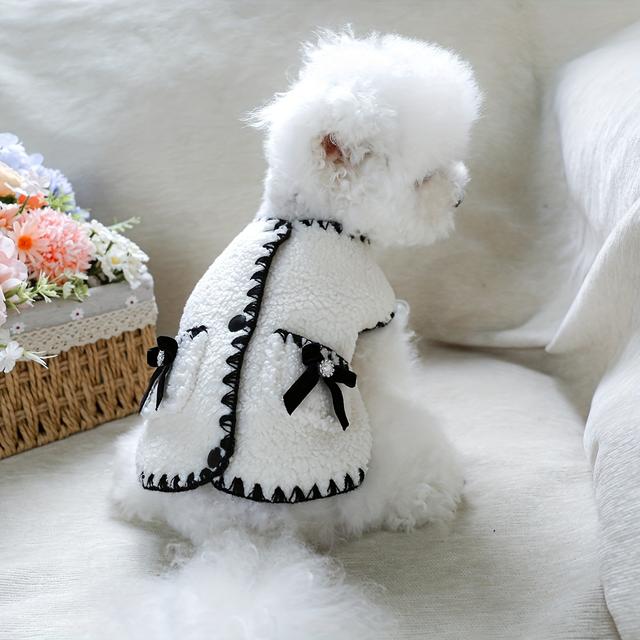 TEMU Vêtements d'automne et d'hiver pour chiens, comprenant des gilets pour Bichon Frise, Pomeranian, Schnauzer et Teddy