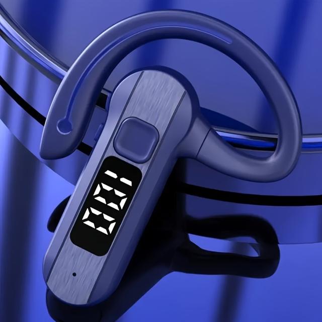 TEMU New Business Headphones! Wireless Earbuds With Car Driving Hd Calling Microphone, Ideal For Workouts And Travel, Real-time Calls, Led Display, Auto-pairing & Long , Stylish Design