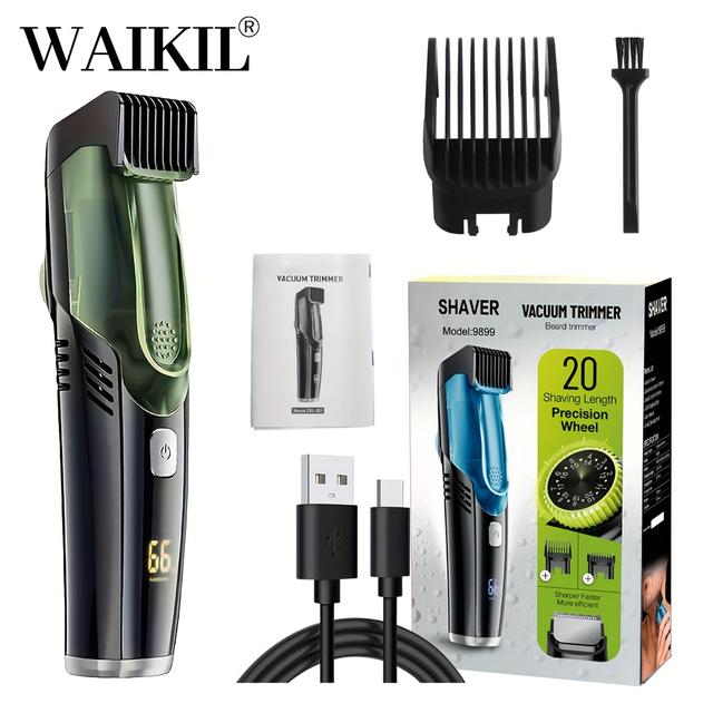 TEMU Professional Men's Electric Hair Clipper Vacuum Suction Barber Multi-functional Beard Trimmer Usb Hair Trimmer