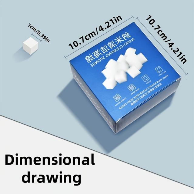 TEMU 500pcs Cleaning Sponge Set, High-density Screen & Motherboard Chip Cleaning Blocks, Non-conductive, For Electronic Device Maintenance