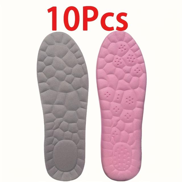 TEMU 10 sztuk wygodnych wkładek damskich - elastyczne i oddychające, odprowadzające pot - idealne do butów sportowych i codziennego użytku