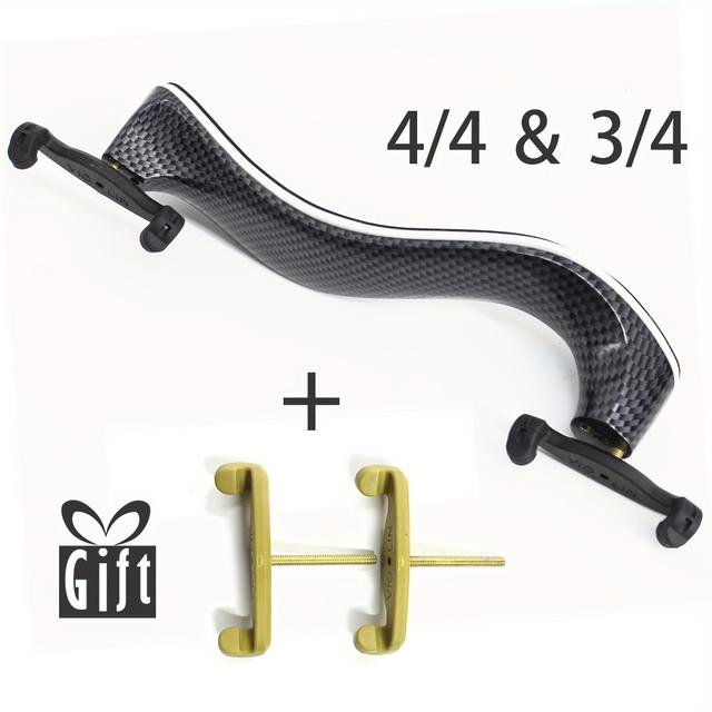 TEMU TONGLING Reposacabezas de Violín Profesional Ajustable para Tamaños 3/4 y 4/4, Reposacabezas con Adiciones Gratuitas