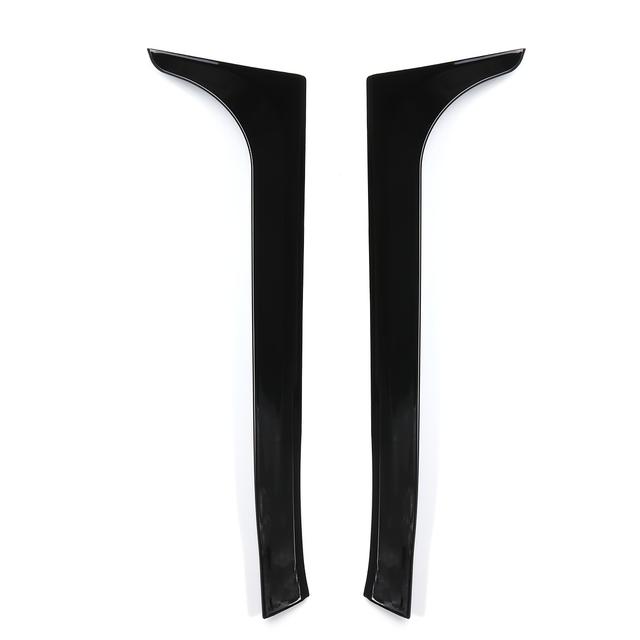 TEMU 2008 tot 2013 voor VW Golf 6 MK6 Achterruit Zijruiten Spoiler Canard Splitter in Zwart ABS Trim Additions Auto Sticker