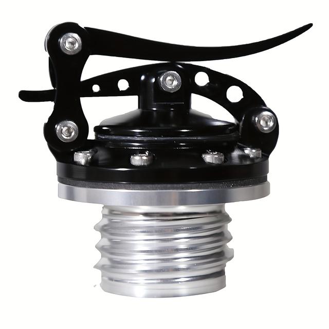 TEMU Motorrad Schwarz Golden Schnellverschluss Tankdeckel Kompatibel mit XL 1200 883 X48 Softail Street Bob Modell