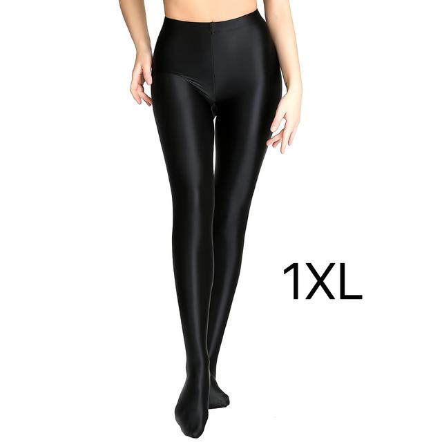 TEMU Ein Pack Glänzende Plus-Size Leggings, Pants, 100D