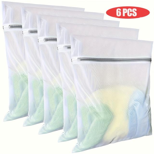 TEMU 6 Mesh Laundry Bags, Delicate Garment Wash Bags, Upgraded Thickened Breathable Anti-snag Design, For Underwear, Sweaters, And Fabrics, Essential For Home, Travel, And Dorm Use, Laundry Bags