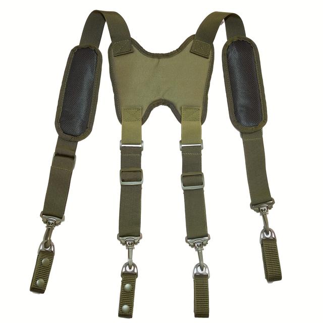 TEMU Heavy-duty Adjustable Tool Suspenders Compatible With Carpenter Belts & Tool Pouches - Hands- Suspenders For Carpenters, Electricians, - Tool Harness For Site & Use