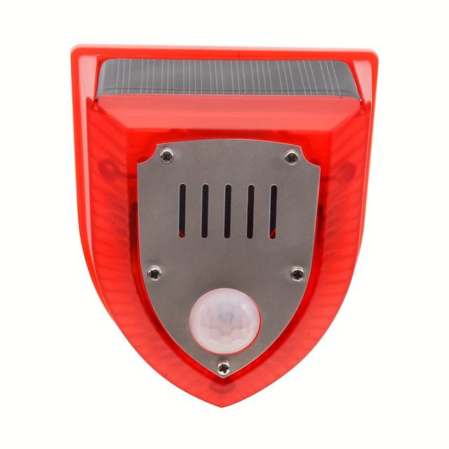 TEMU Outdoor Motion Sensor Alarm Lights With A 129db Sound, Barking Noise, And Strobe Light For Security In Farms, Barns, And Villa Yards