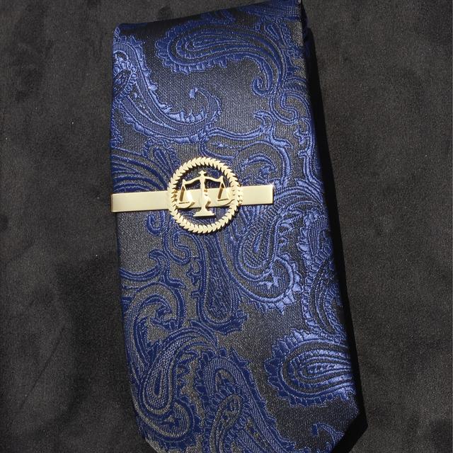 TEMU A Stylish Men's Trendy Balance Scale-shaped Stainless Steel Tie Clip, Perfect For Suits And Ties, Exquisite And Versatile, Suitable For Gifting