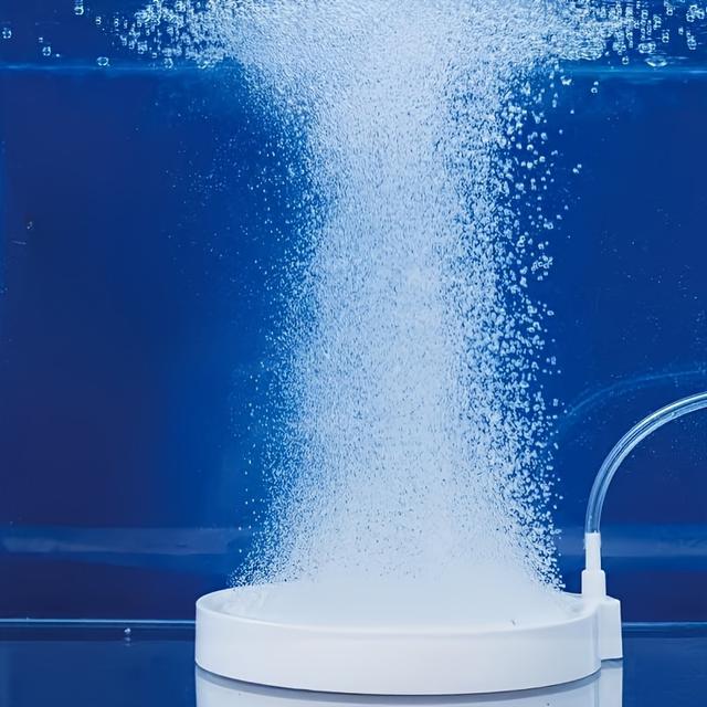 TEMU Akvarijní nano bublinkový kámen, který nevyžaduje údržbu - Zvyšuje hladinu kyslíku, jemný vzduchový difuzér pro akvária, vyrobeno z neelektrického plastu, bez baterie