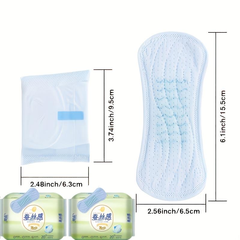TEMU 2 opakowania po 40 wkładek 155 mm, wkładki higieniczne dla kobiet, wkładki menstruacyjne, wkładki na okres, codzienne, ultra cienkie, oddychające, miękkie, wygodne wkładki higieniczne