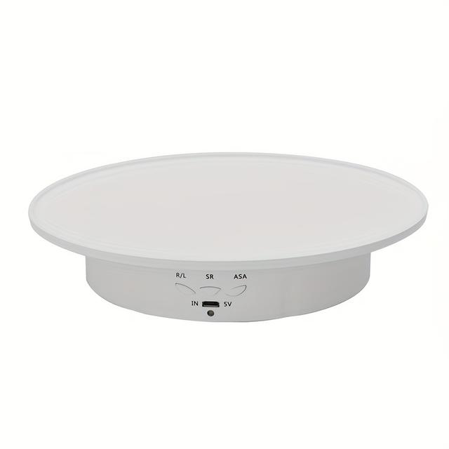 TEMU A 20cm Electric Rotating Display Stand For 360-degree Photography.