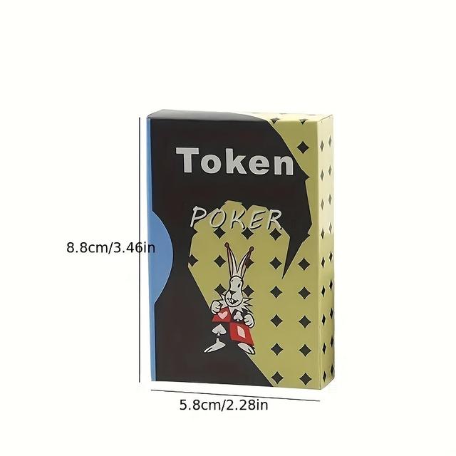 TEMU 1pc Magic Trick Playing Cards, Transparent Deck For Mind Reading And Illusion Performances, Durable Paper Material, Mixed Color
