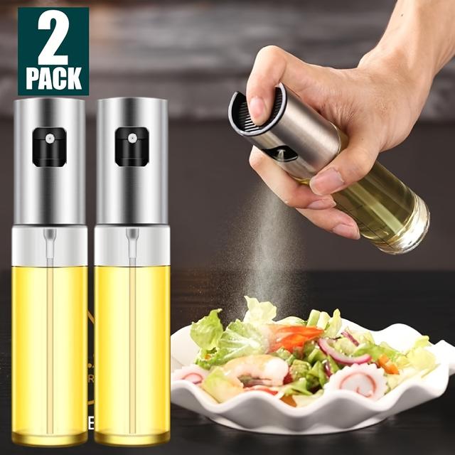 TEMU 2pcs Glass Olive Oil Sprayers - Bps-free, Air Fryer, Bbq & Kitchen Use