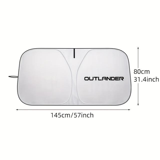 TEMU Fit For Car Windshield Sunshade - Foldable Uv Protection & Heat Reflection Sunshade With Roll- For Front Windshield, Durable Interior Accessory, Windshield Cover For Sun, Sleek Vehicle Look