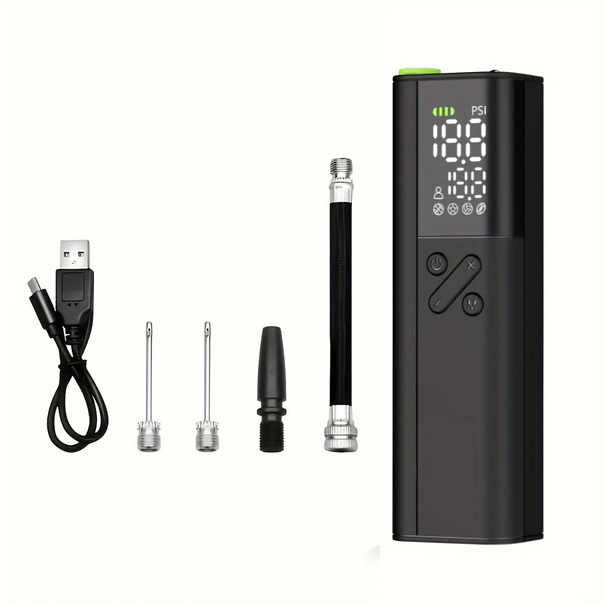 TEMU B7 Electric Ball Pump, Large Capacity 2600mah Lithium Battery, Precise Pressure Gauge And 4 , Suitable For Automatic Ball Pumps For Basketball, Football, And Volleyball (up To 16 Psi)