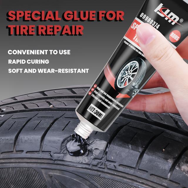 TEMU Tire Repair Tool, Damage, Trauma, , Scratches, And Fissures Filler Soft Glue, Waterproof And To High And Low Temperatures, Suitable For Bonding And Repairing Tires/seals/shoes