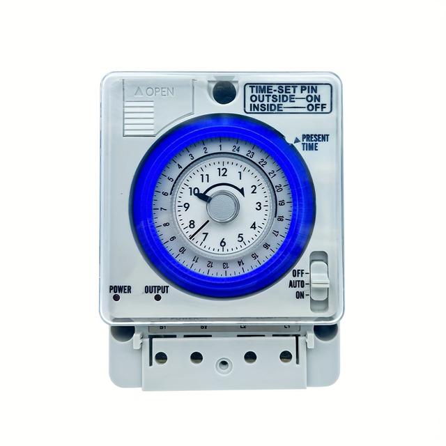 TEMU Tb35 Mechanical Timer | 24-hour Switch For , Street Lights, Motors, Pumps, And Household Appliances | Wide Voltage , Strong Resistance, Long , Easy Knob Adjustment, Energy Saving