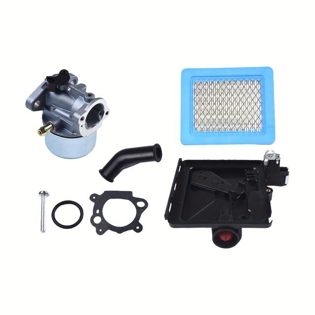 TEMU 799868 Carburetor + 795259 Air Filter Cleaning Primer Base Withstands Outdoor , Providing Reliable Performance And