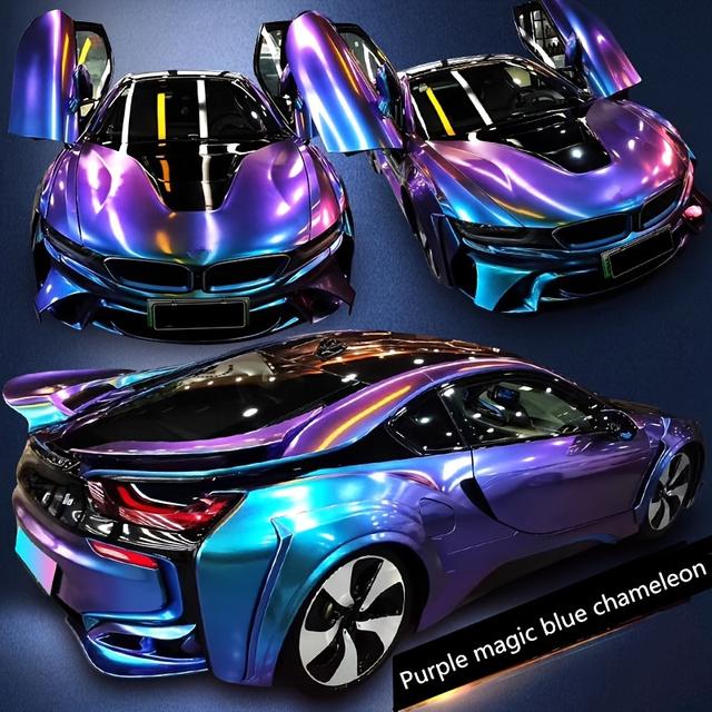 TEMU Purple Car - 50cm X 300cm, Diamond , Pvc Models