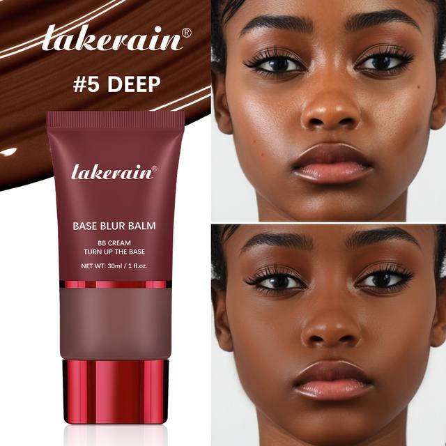 TEMU Lakekrain Liquid Foundation - Effect, Lightweight Texture, Long-lasting Wear, Skin & Enhances Natural , Multi- For Tones