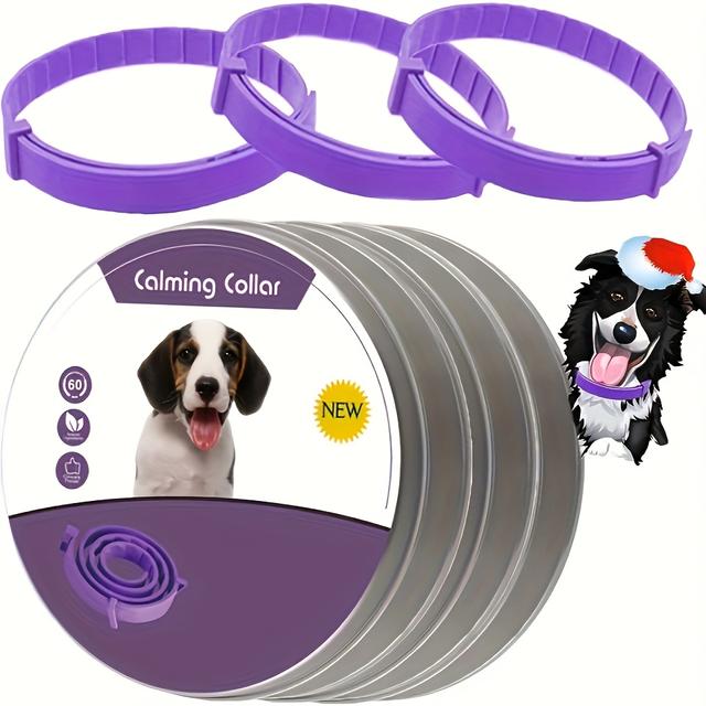 TEMU Dog Calming Collar, Calming Collars, Adjustable Waterproof Pet Collars