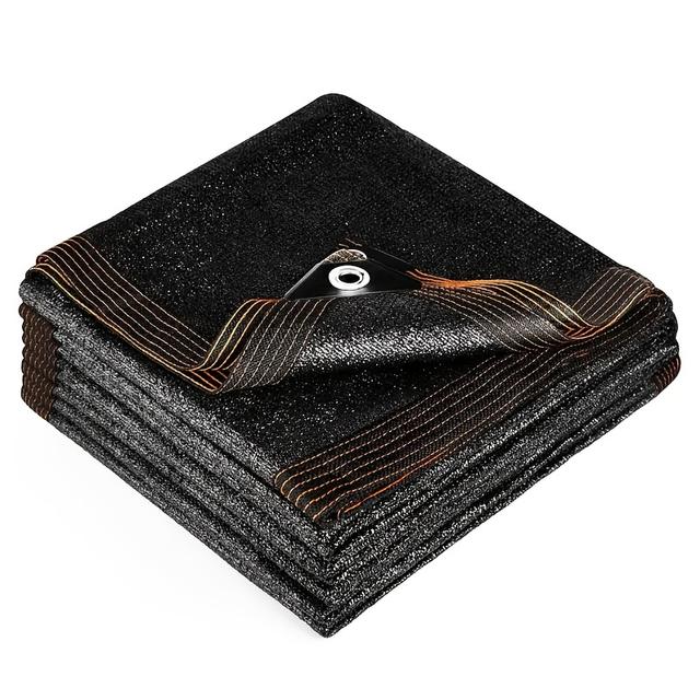 TEMU 118.11*314.96in 80% Sun Shade Cloth Mesh Tarp With Grommets For Plant Cover Patio Canopy Garden Pergola Greenhouse Kennel Black