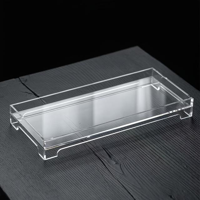 TEMU 5mm Thick Acrylic Panel Tray | Contemporary Style, Polished Finish, Non-food Contact, Suitable For Various Desktop Materials, Ideal For Christmas & New Year Gifts