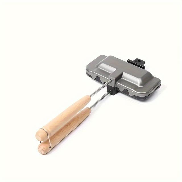 TEMU 1pc Sandwich Frying Pan, Aluminum Alloy Baking Disk Flip Frying Pan, Suitable For Grilled Cheese, Pancakes, , , Bread And Toast