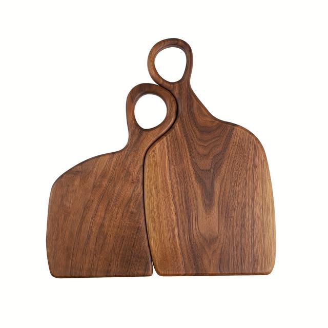 TEMU 2 Couple Cutting Boards - High Quality Handmade Kitchen Cutting Boards For Food Preparation, Safe Log Material, Couples And Home Cooks Home Decorating Ideas Gifts Housewarming Gifts