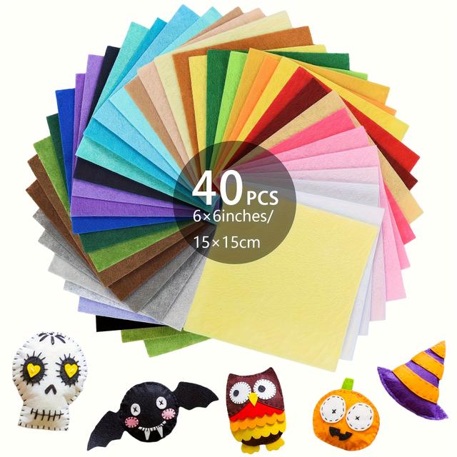 TEMU Inch Pieces Of Felt Fabric For Hand-sewn Patches, Made From Polyester, Suitable For Arts And Crafts, And Party Decorations