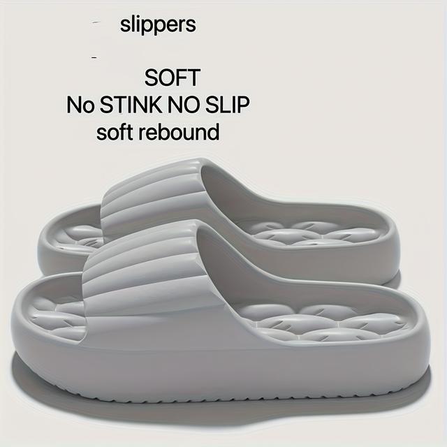 TEMU Dámské Pantofle s Tlustou Podrážkou a Protiskluzovou EVA, Pohodlné Nazouvací Pantofle na Pláž, do Interiéru i Exteriéru, Dámská Obuv