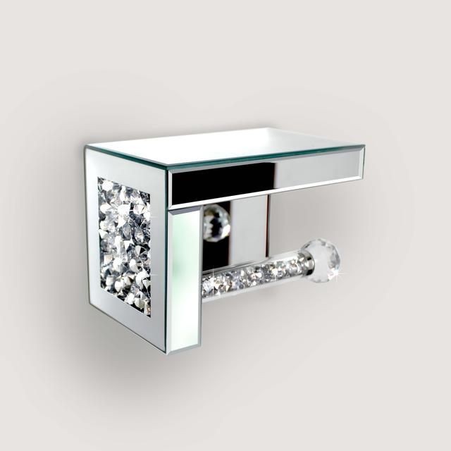 TEMU Modern Négyzetes Kristálydíszített Zsebkendőtartó - Beépíthető Polirozott Felületű Tároló Szervező Konyhába, Fürdőszobába és Nappaliba