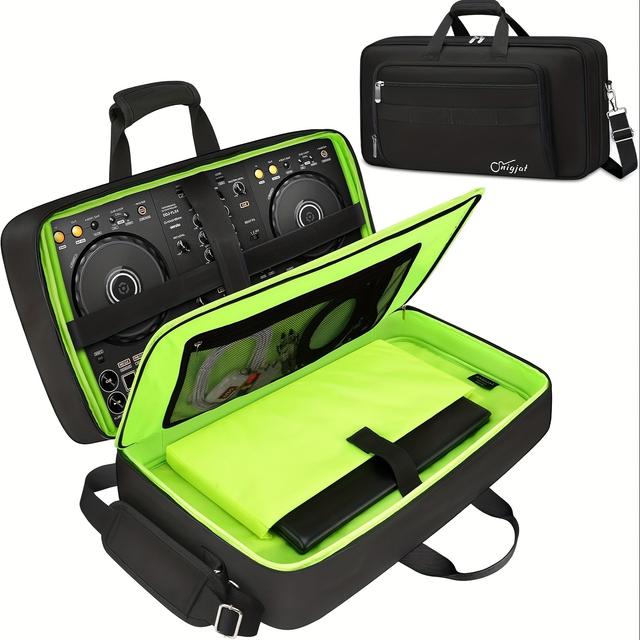 TEMU Bolsa Protetora para DJ Controller DDJ-/DJ 400/DDJ-REV1, Bolsos para Laptop, Cabos, Alça Ajustável, Presente de Natal
