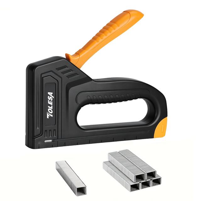 TEMU Tolesa Staple Guns With 1200 For Wood Home Use Manual Staplers Upholstery Nail Gun Carpentry Tools