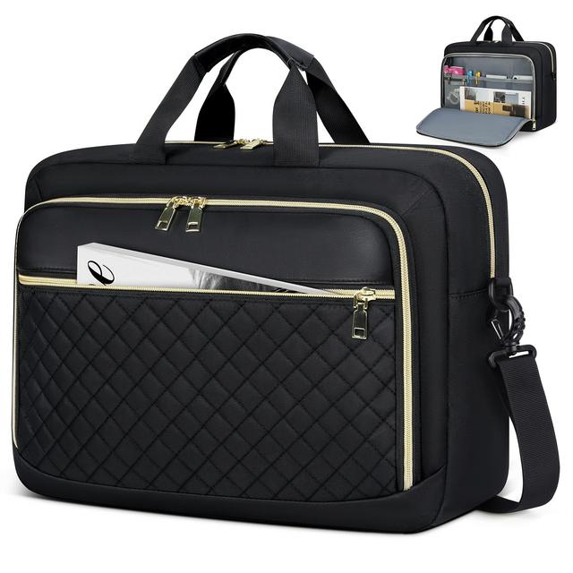 TEMU Newhey Laptop Bag 15.6 Inch Briefcase For Women Large Laptop Case Computer Bag Work Bag Messenger Bag For Business//college