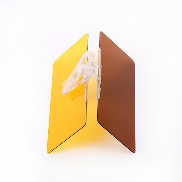 TEMU de voiture -éblouissement, Pare-soleil à visière jour-nuit lunettes à double fonction, Pare-soleil automobile